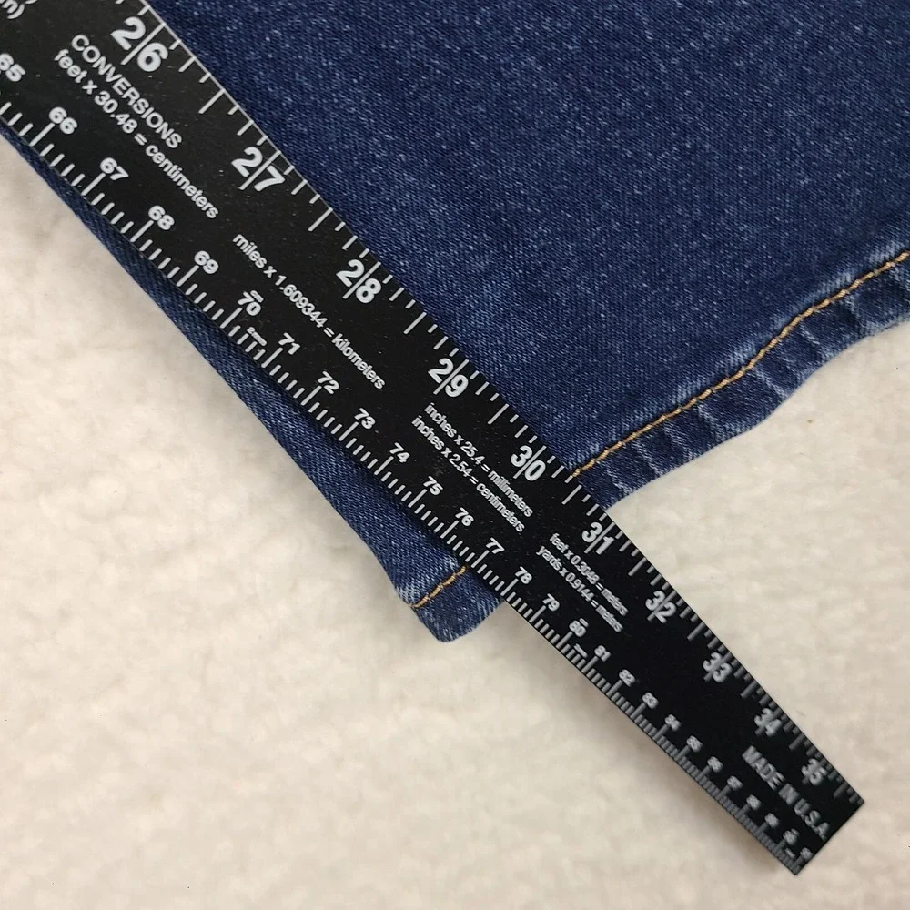 Levi's 514 Jeans Mens 36x32 Blue Straight Fit‎ Dark Wash Denim